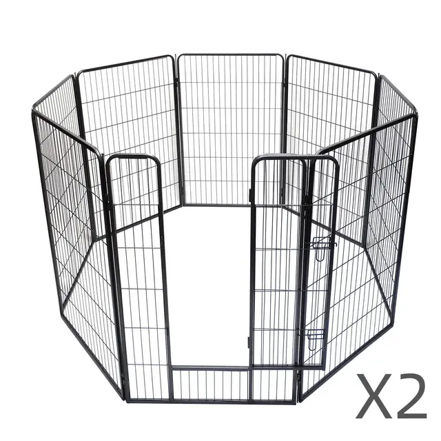 YES4PETS 16 Panels 120 cm Heavy Duty Pet Dog Cat Rabbit Exercise Playpen Puppy Rabbit…