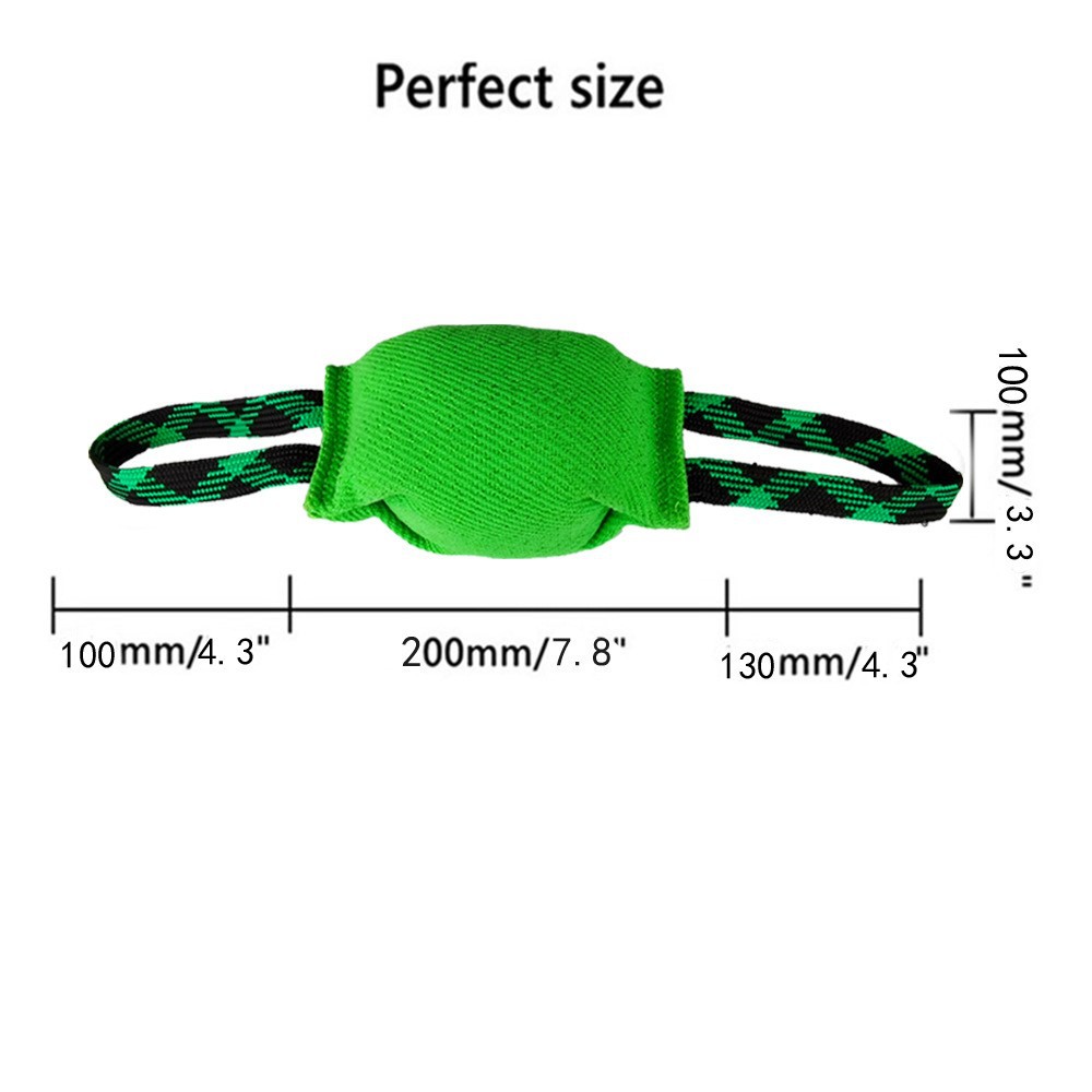 Yellow Durable Dog Tug Toy with 2 Handles - Interactive Bite Pillow for Training & Tug… image 2