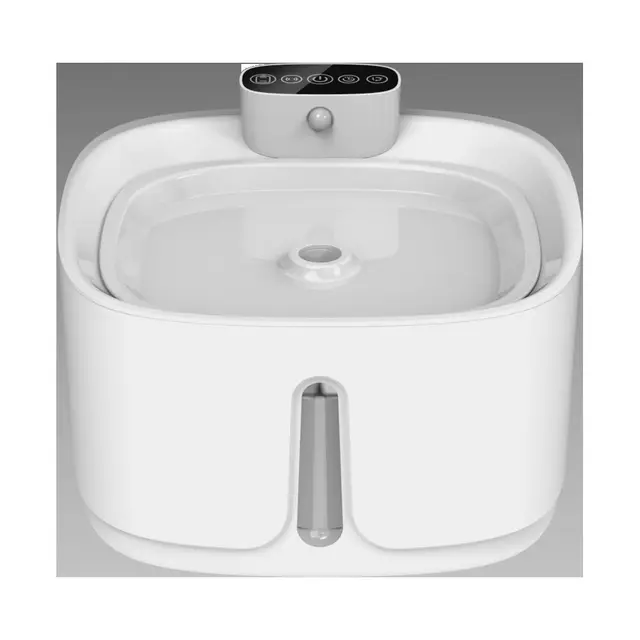Plastic Cat Water Fountain - 108oz/3.2L Pet Water Fountain Cordless with Motion Sensor