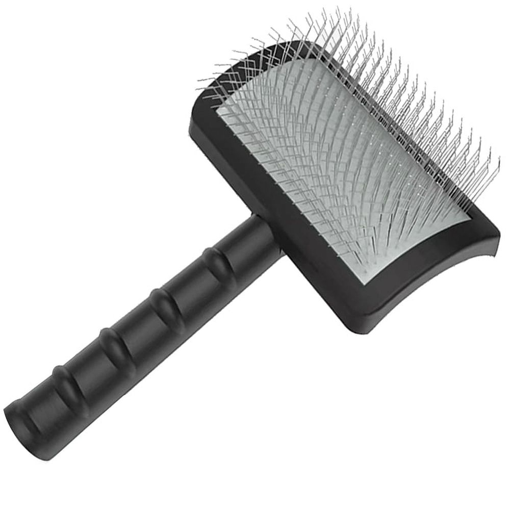 Firm Slicker Brush for Dogs- Extra Long Pin Slicker Brush for Large Dog Pet Grooming…