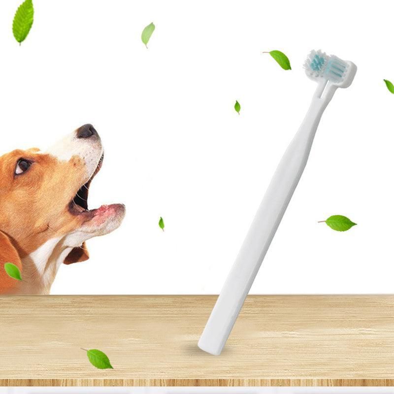 Double Head Toothbrush Dog Pet Cat Brush Dental Health Gum Care Cleaning Teeth image 4