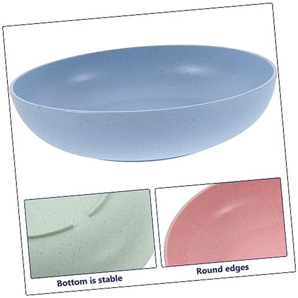 6pcs Shallow Plastic Cat Bowls Whisker Fatigue Relief…, Pink/Blue/Green, 6 Piece image 5
