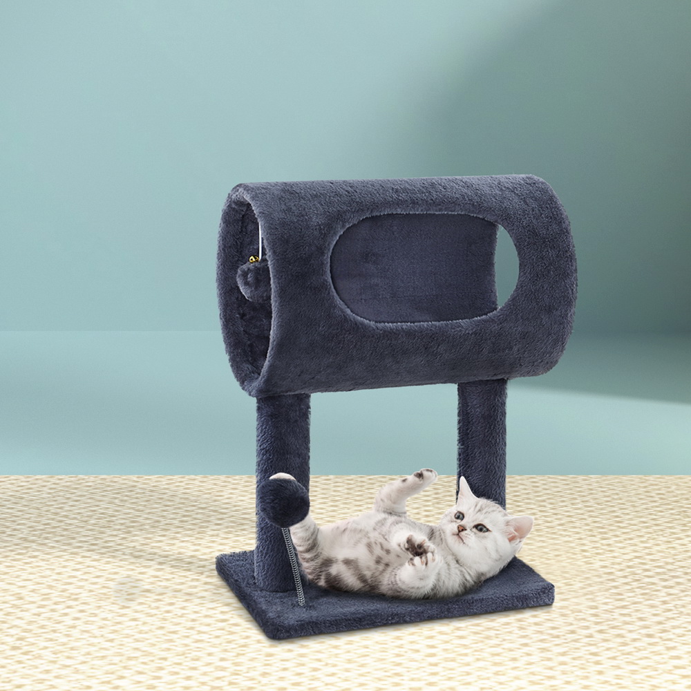 i.Pet Cat Tree 53cm Scratching Post Tower Scratcher Wood Condo House Trees Grey image 8