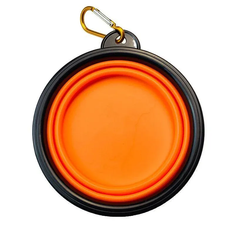 Collapsible Silicone Pet Bowl for Cat Dog Portable Food and Water Feeder - Purple image 8