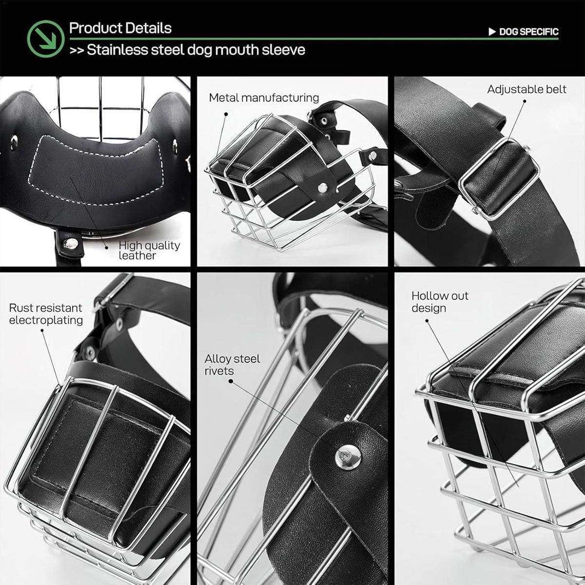 Anti Bite Anti Bark Dog Muzzle Mouthguard Adjustable for Small Medium Large Dogs… image 7