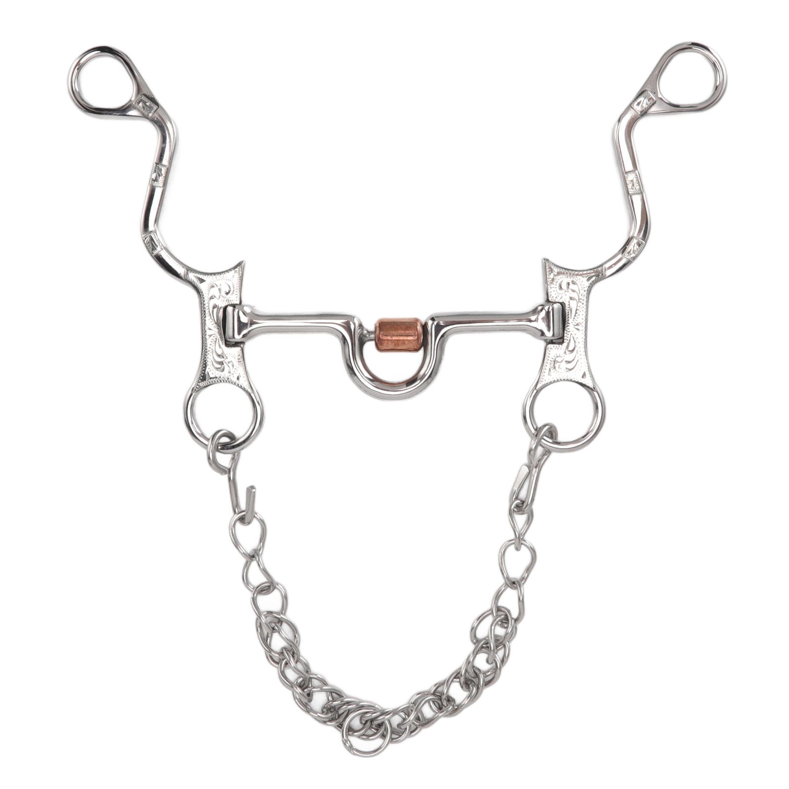 120mm Horse Mouth Snaffle with Chain Stainless Steel Horse Bit for Equestrian Training… image 10