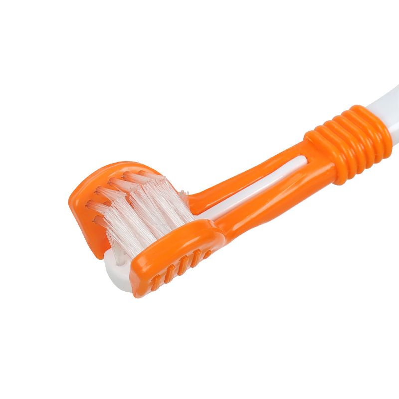 Pet Toothbrush, Cat and Dog Oral Cleaning - Orange image 2
