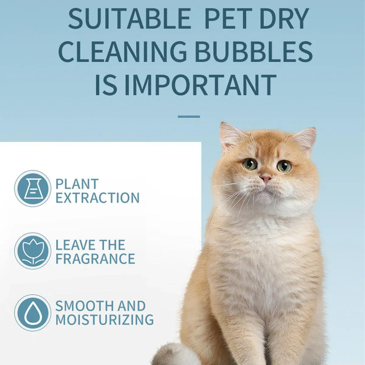 500ml Pet Leave In Dry Cleaning Foam No Rinse Bath Wash for Dogs and Cats image 7