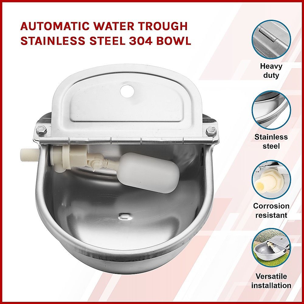 Automatic Water Trough Stainless Steel 304 Bowl image 2