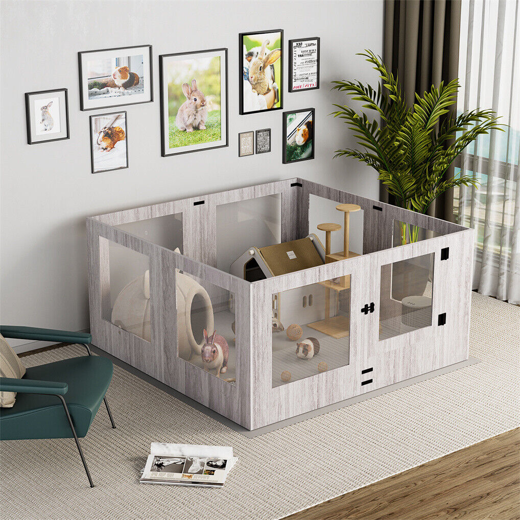 Large Dog Indoor Whelping Box, Tempered Glass & MDF image 6