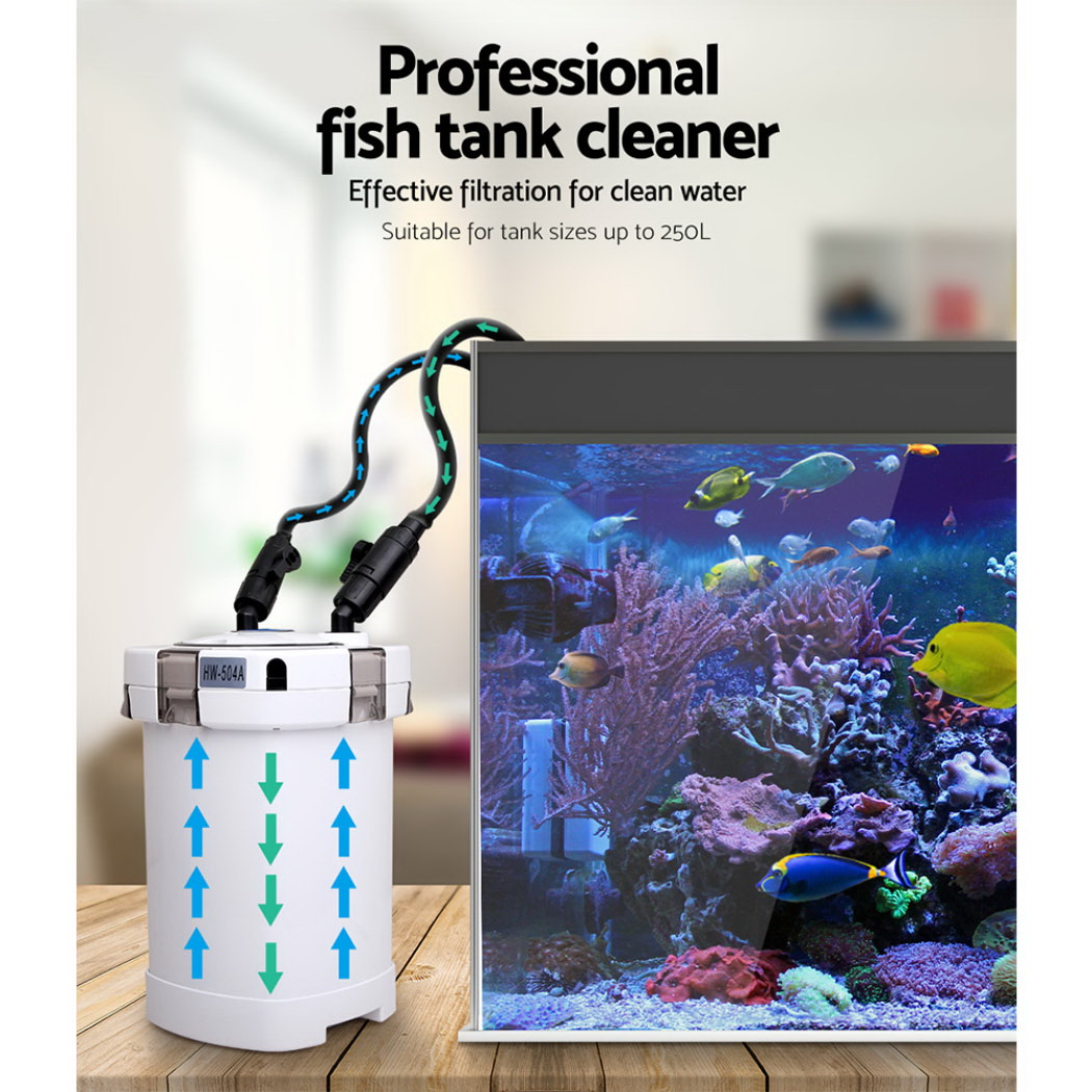 Giantz Aquarium Filter Fish Tank External Canister Water Pump 1250L/H image 4