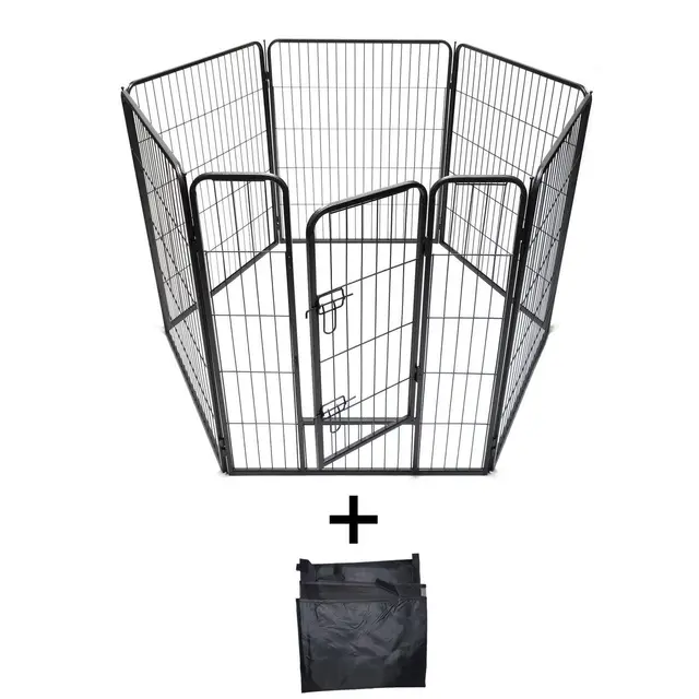 YES4PETS 6 Panels 100 cm Heavy Duty Pet Dog Cat Puppy Rabbit Exercise Playpen Fence…