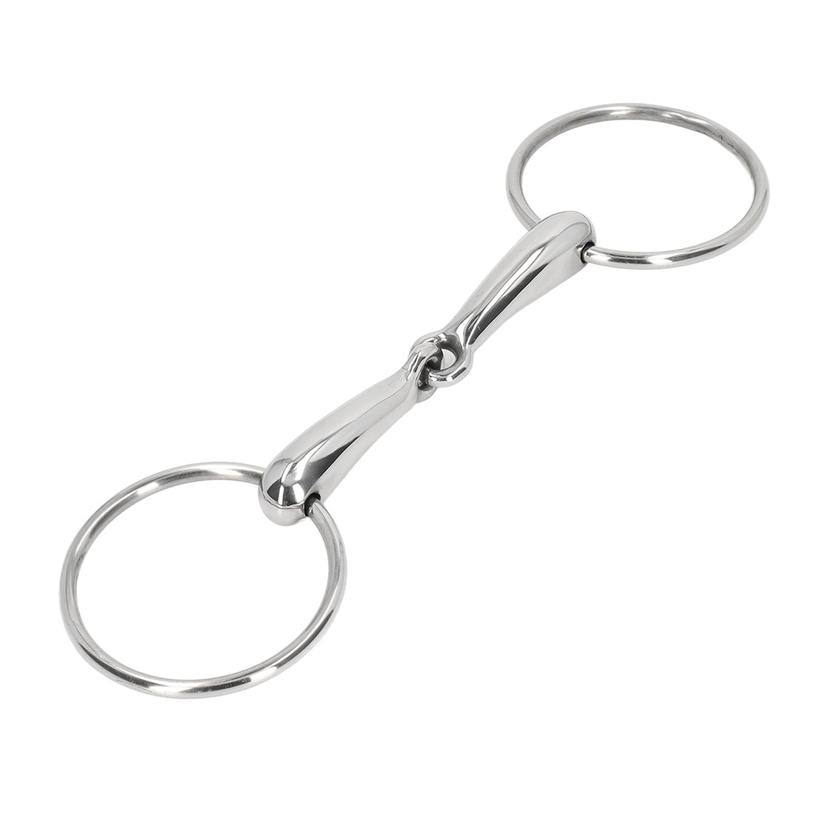 Horse Snaffle Bit Stainless Steel Horse Mouth Bit Jointed Chewing Mouth Roller 135mm image 3