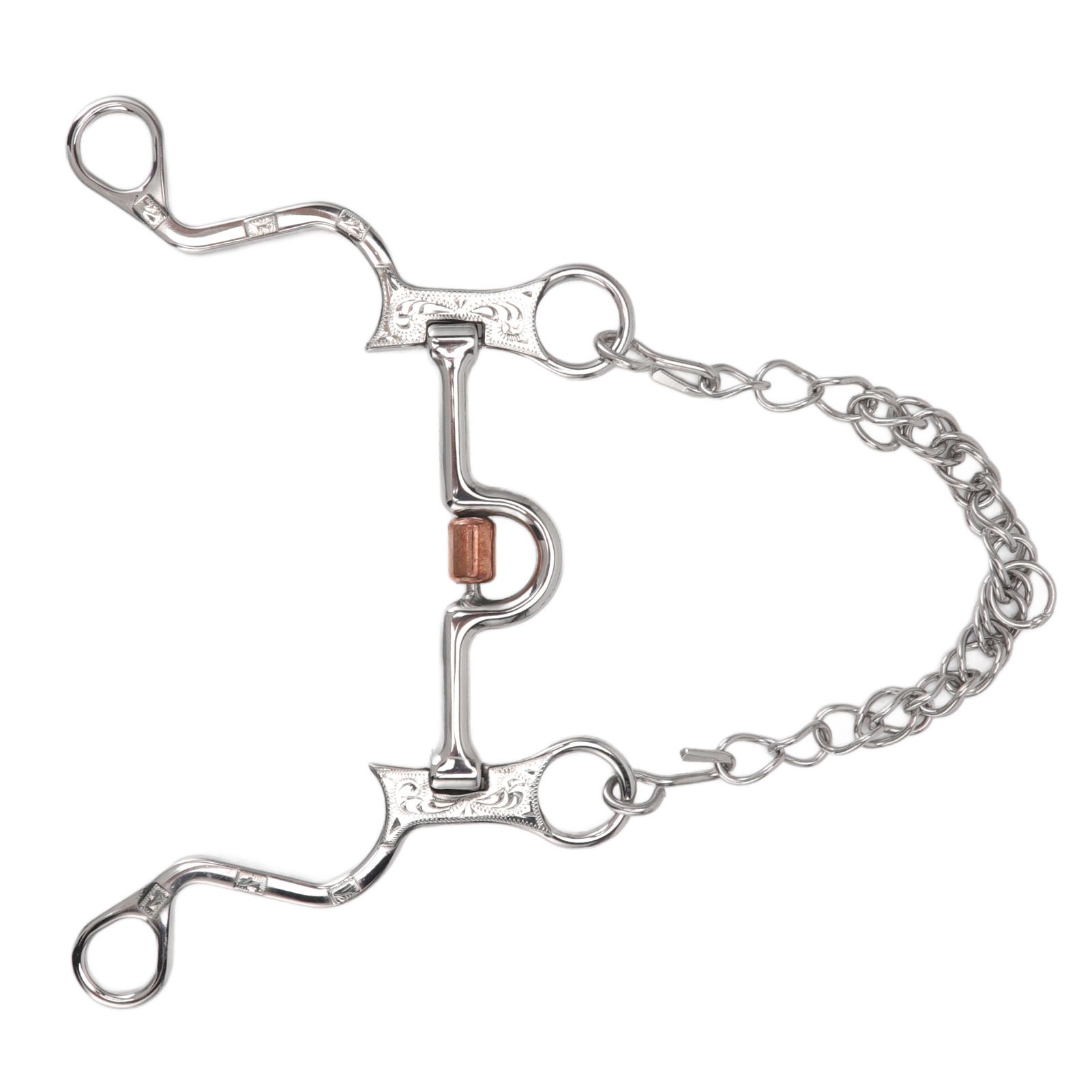 120mm Horse Mouth Snaffle with Chain Stainless Steel Horse Bit for Equestrian Training… image 8