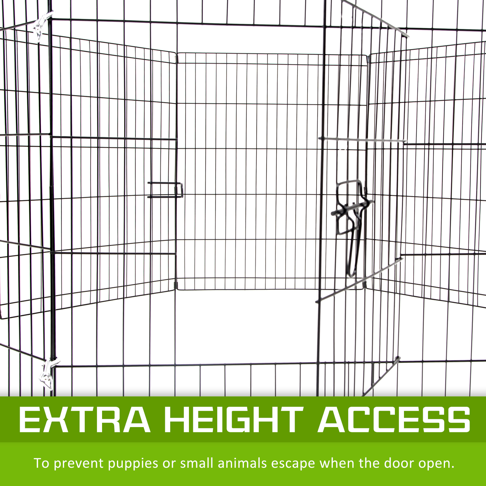 Pet Playpen Foldable Dog Cage 8 Panel 24in with Cover image 8