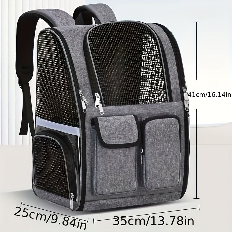 Dog Carrier Backpack Pet Transport Bag Travel Accessory For Dogs Dog Supplies - Red… image 7