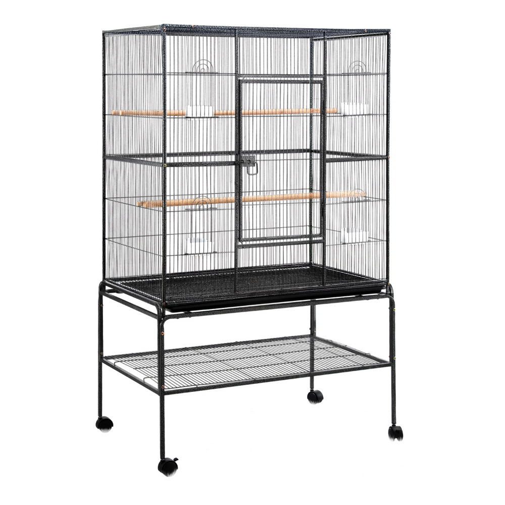 i.Pet Bird Cage Large Cages 160cm Parrot Aviary Stand-Alone Budgie Wheels Castor image 7