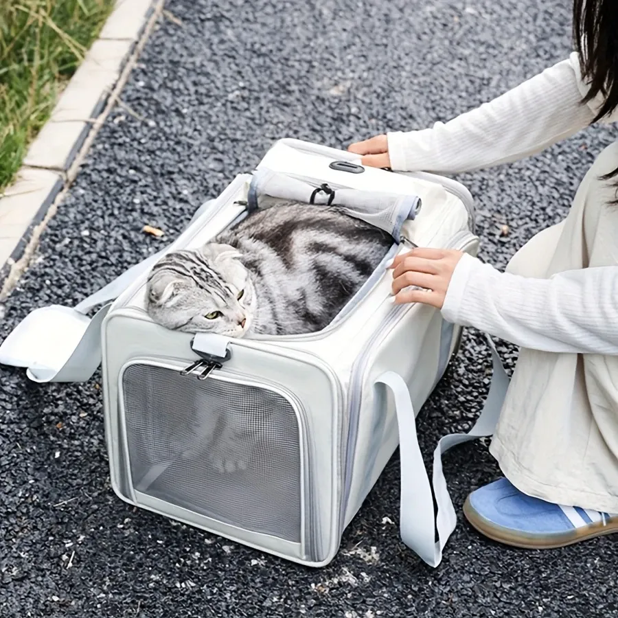 Expandable Airline Approved Pet Carrier – Dual-Side Expansion – Adjustable Straps image 11