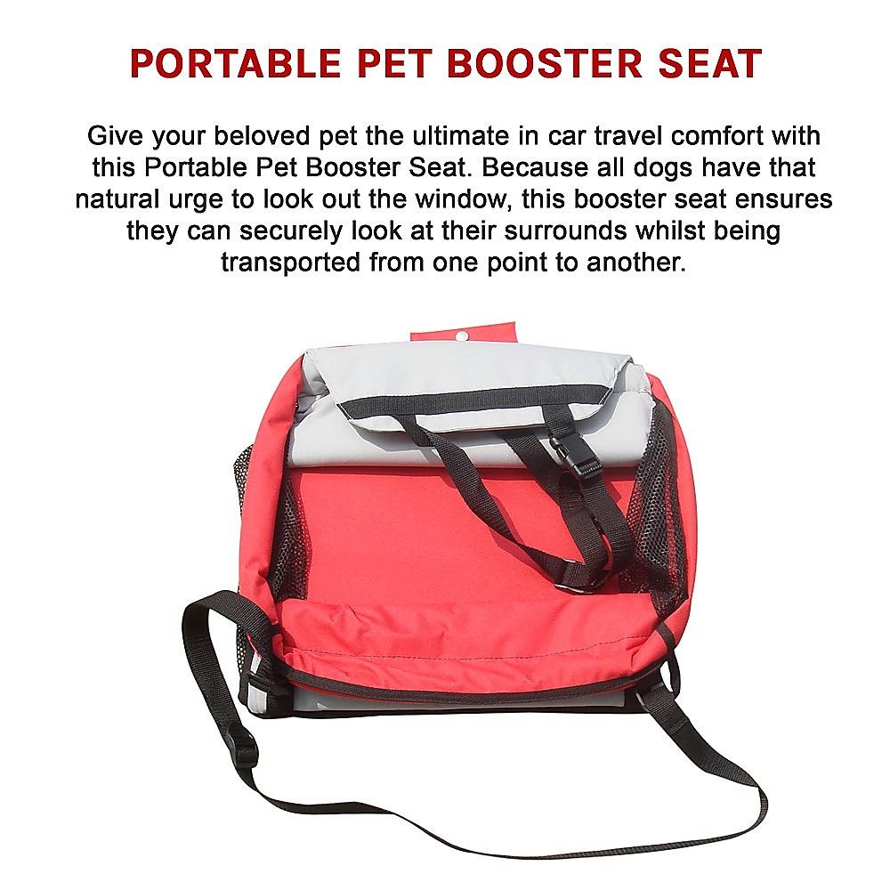 Dog Pet Car Booster Seat with Safety Harness Carrier Portable Travel Seat for Small Pets image 6