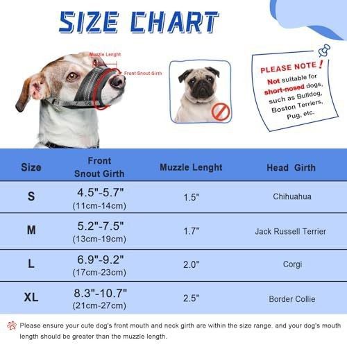 Soft Breathable Mesh Dog Muzzle for Small Medium Large Dogs image 3