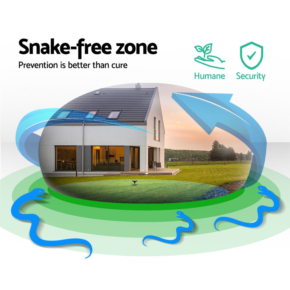 Gardeon 4X Solar LED Snake Repeller Pulse Plus Ultrasonic Pest Rodent Repellent image 3