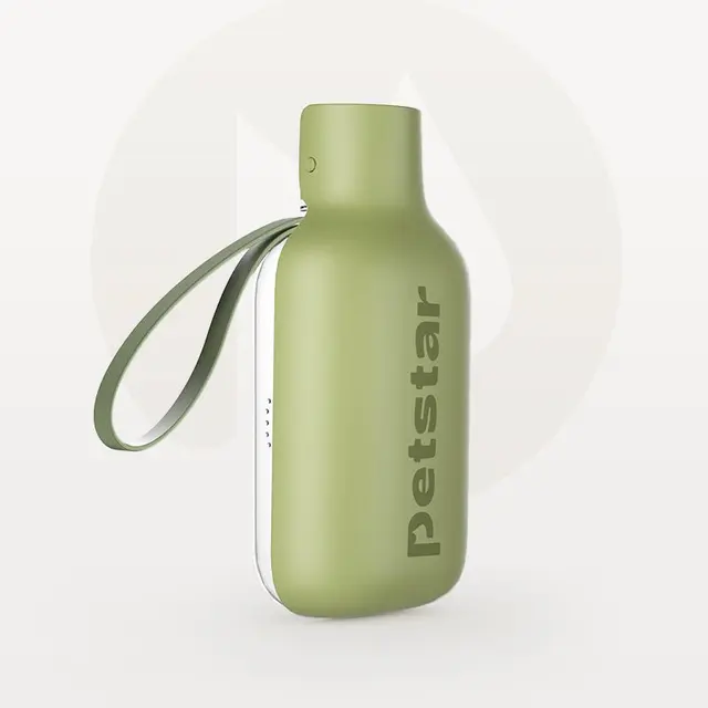 Green Portable Dog Water Bottle 550ml - Foldable Travel Pet Drinking Bottle with Wide…