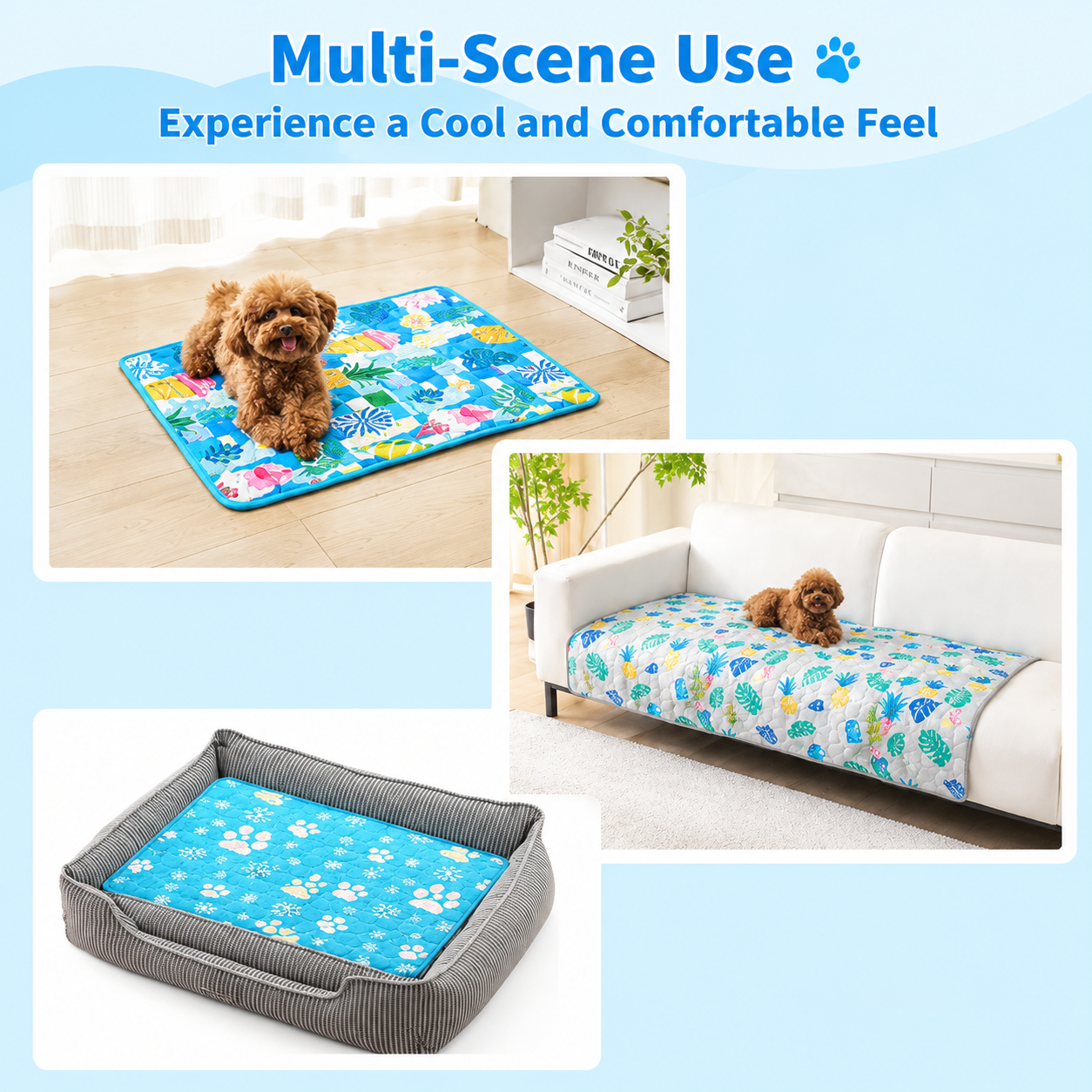 Cooling Pet Mat for Dogs and Cats, Pink, M image 6