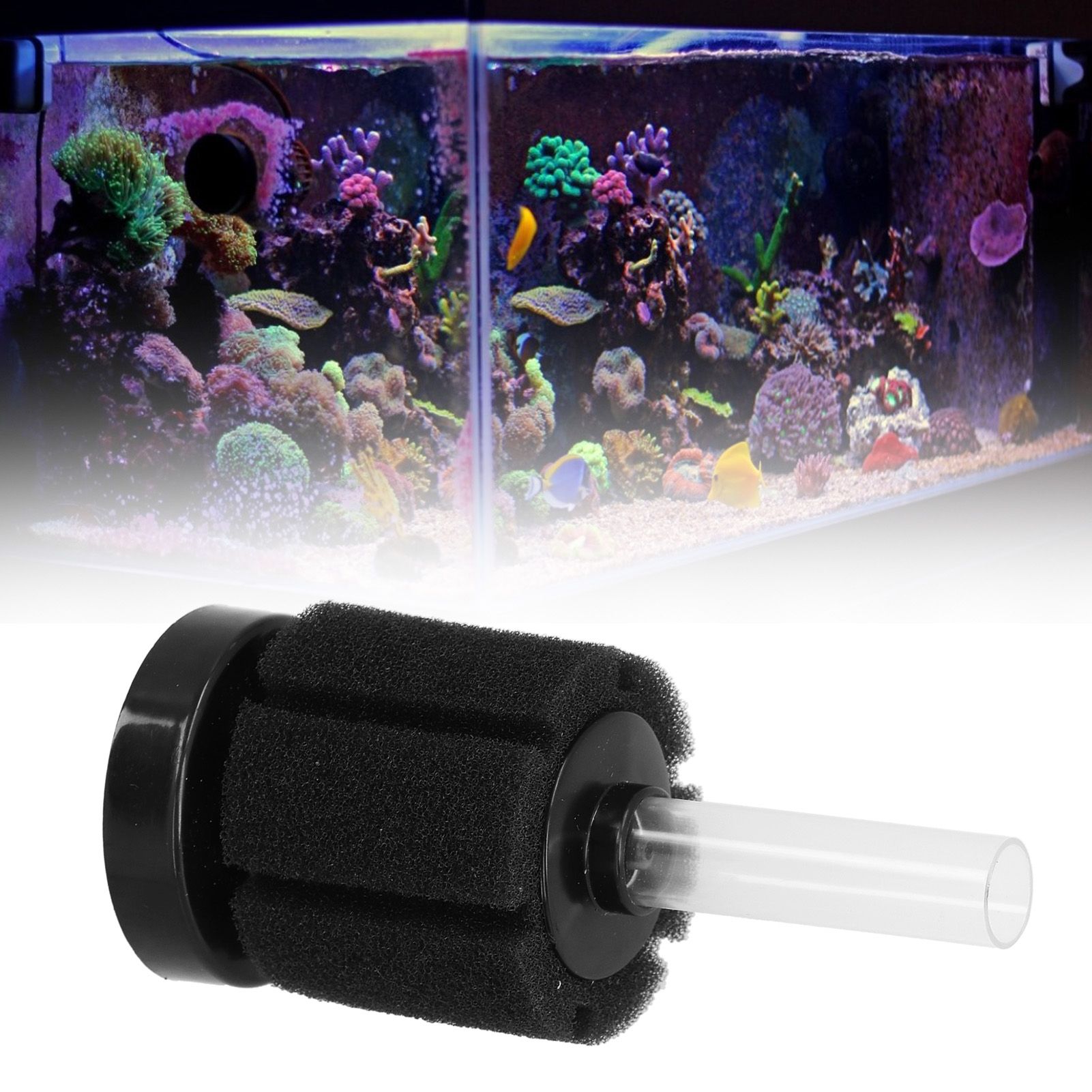 Aquarium Biochemical Sponge Filter Low Noise Pneumatic Fish Tank Filter Accessories image 12