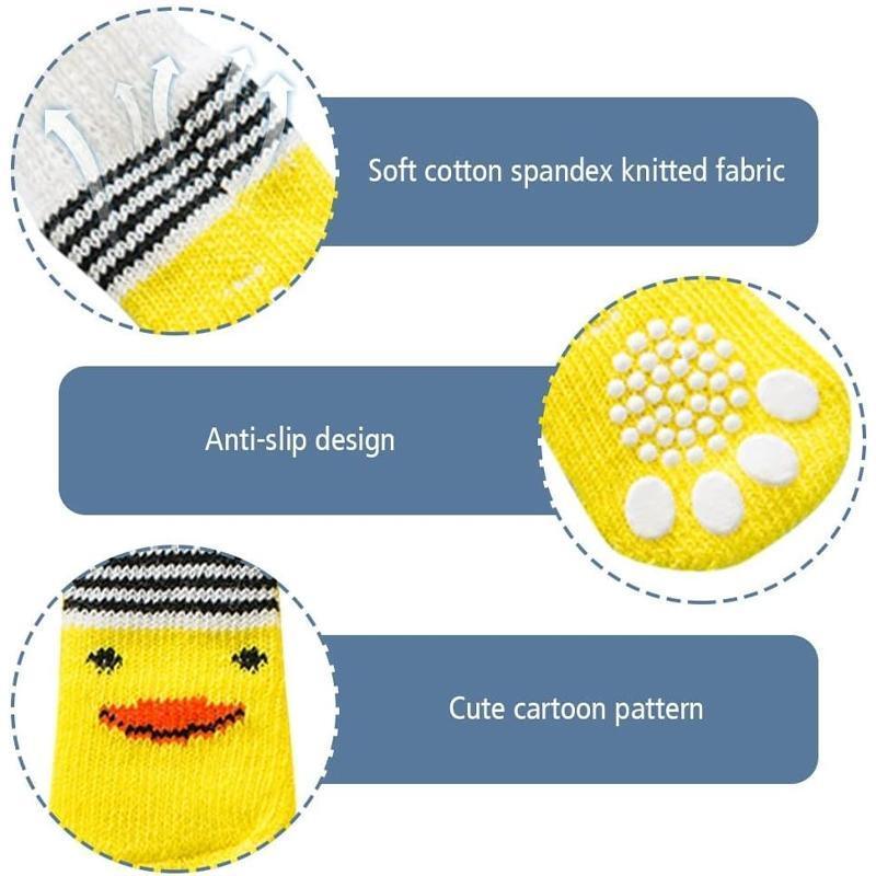 Dog Socks Non-Slip Grip Slip Anti-Slip - Puppy Cat Pet Shoes Slippers M Size - Yellow… image 5