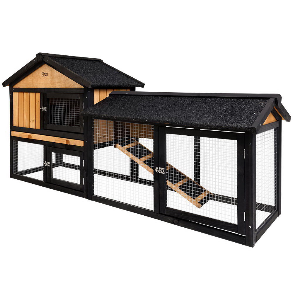 i.Pet Chicken Coop Rabbit Hutch 165cm x 43cm x 86cm Chicken Coop Large Run House Cage… image 3