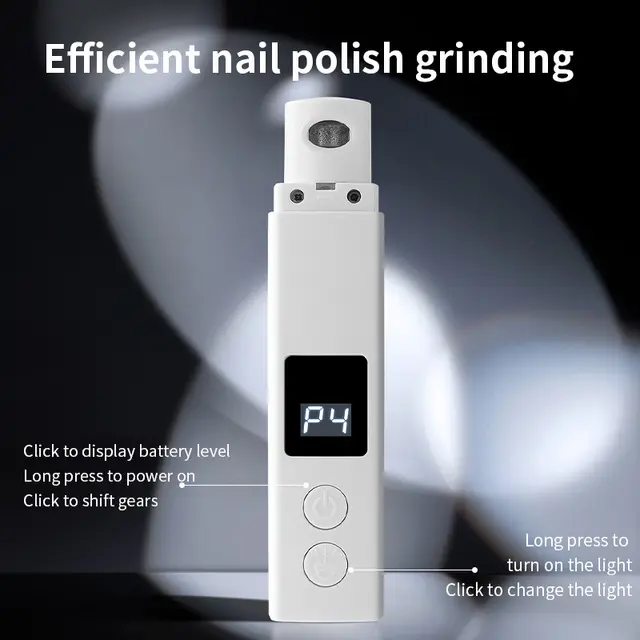 White Professional Pet Nail Grinder Kit - LCD