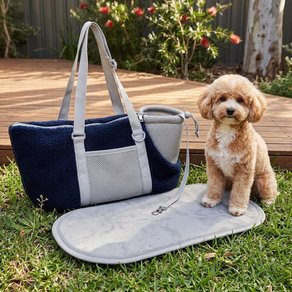 Cozy Winter Pet Carrier for Small Dogs and Cats — Warm Fleece-Lined Travel Bag…, Pink image 8