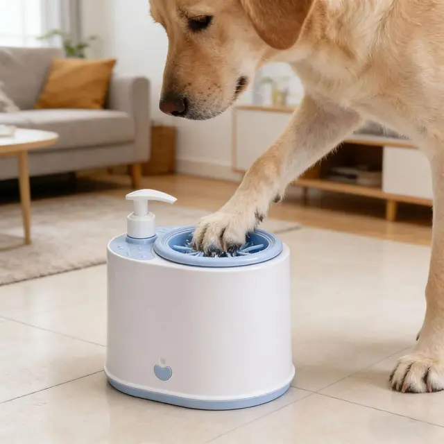 Safe ABS Animal Foot Bath Tool with Detachable Design, Blue