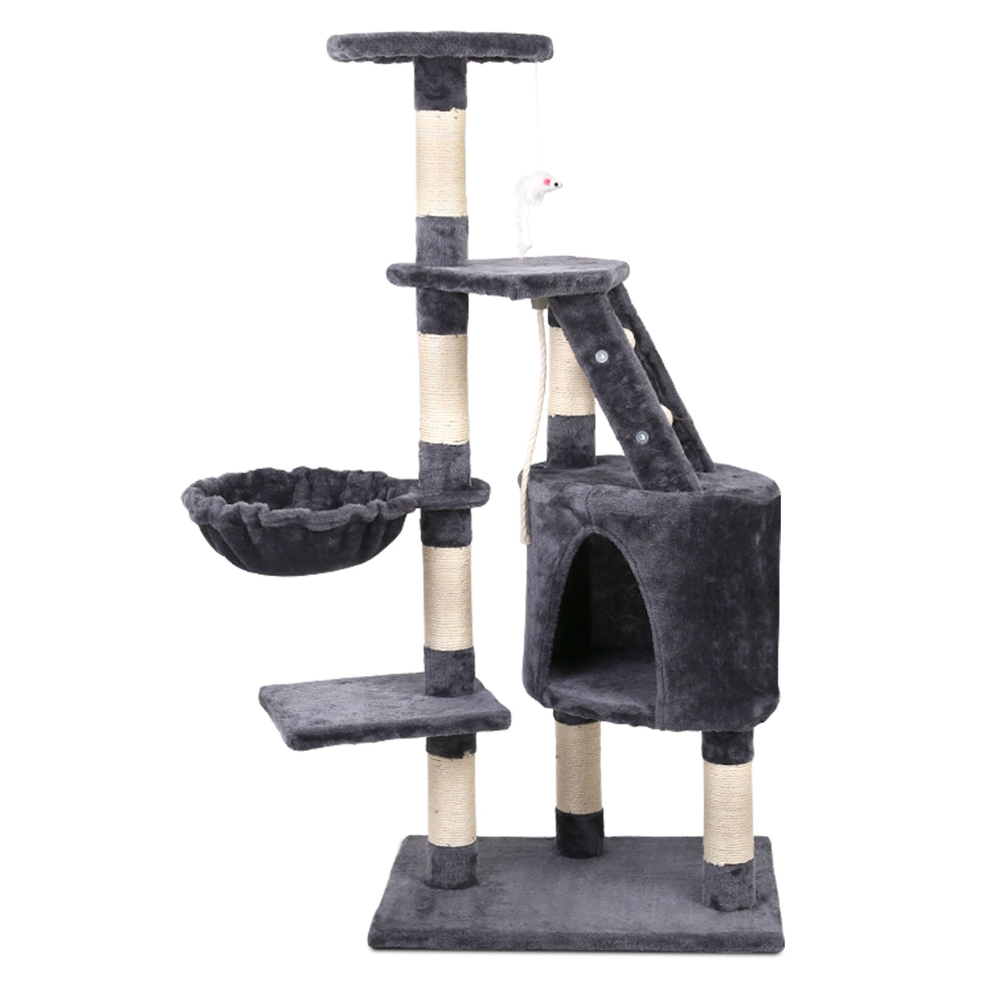 i.Pet Cat Tree 120cm Tower Scratching Post Scratcher Wood Condo House Bed Toys image 4