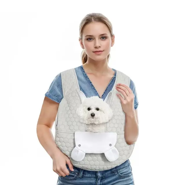 Snuggle Paws Front-Facing Pet Carrier Backpack – Hands-Free Cat & Dog Sling Bag for…