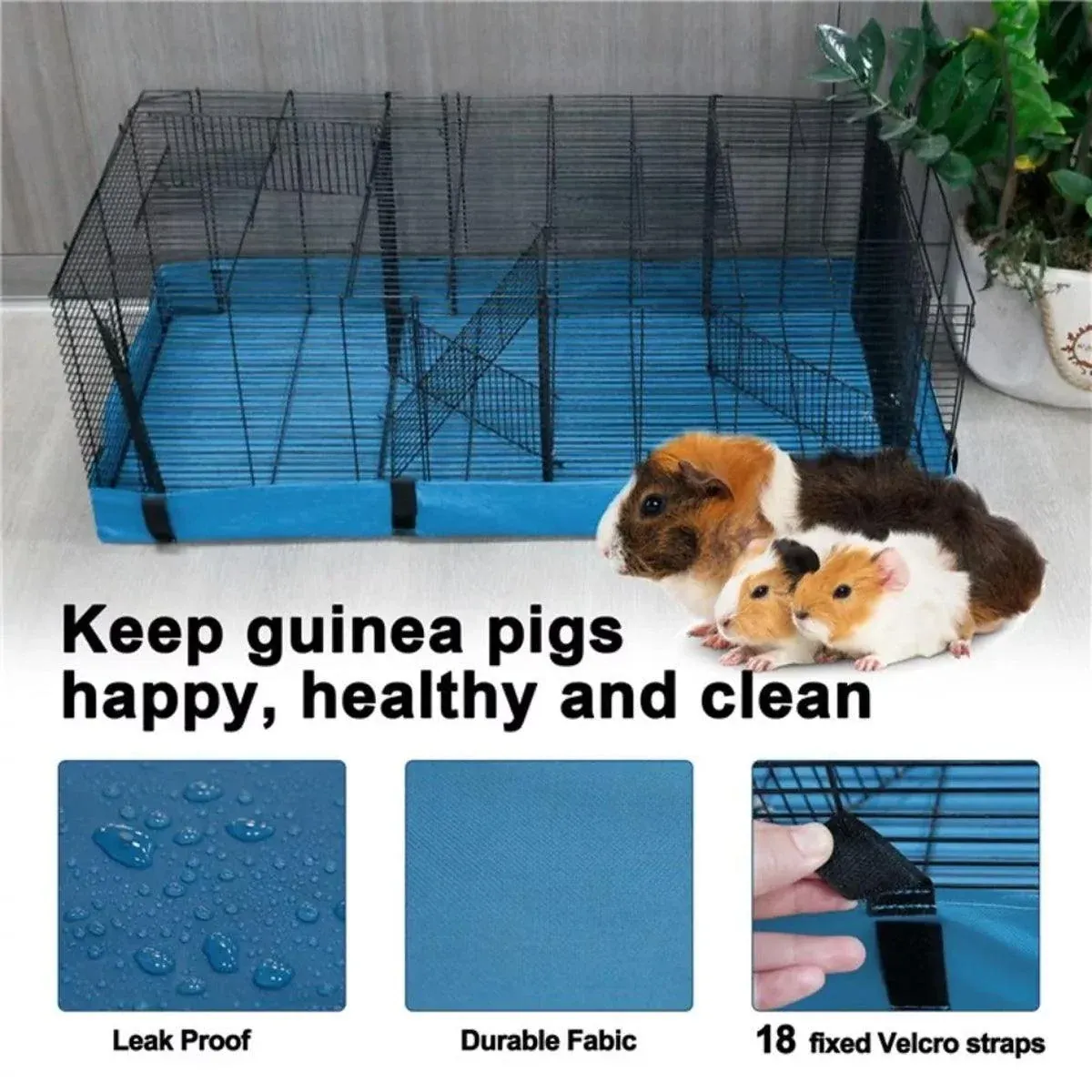 Waterproof Small Pet Crate Sump Cover Dirt Resistant Mat Easy to Clean Protector - Black image 10