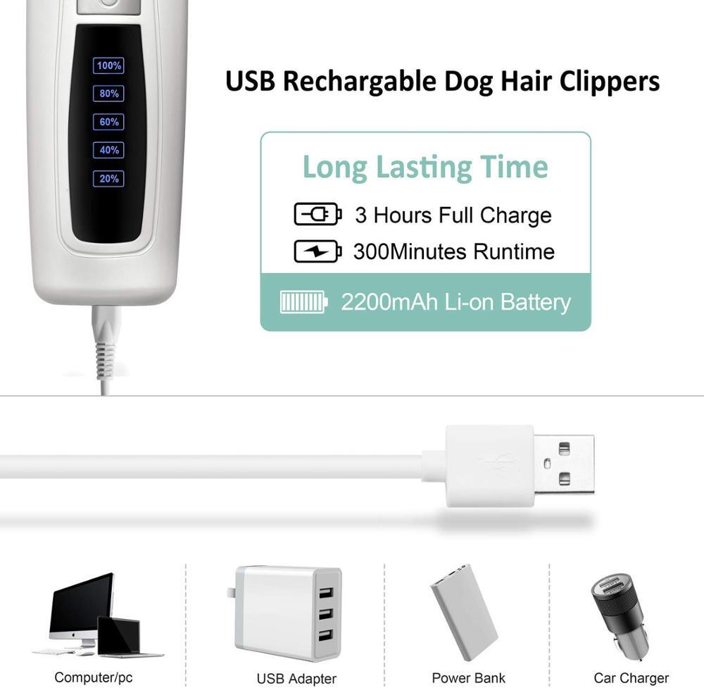 YES4PETS Pet Electric Dog Pet Clipper Kit Blade Set Cat Animal Hair Grooming Cordless… image 3