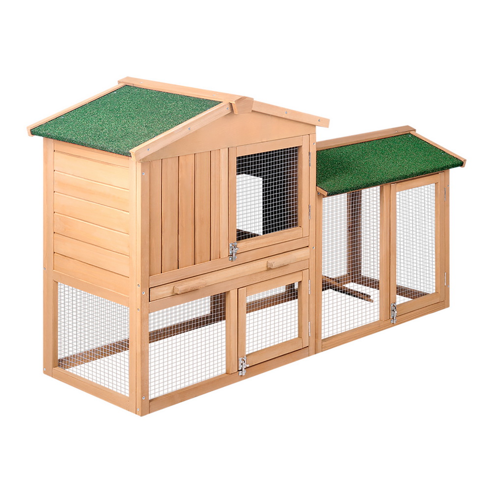 i.Pet Chicken Coop Rabbit Hutch 138cm x 44cm x 85cm Large Chicken Coop House Run Cage… image 8