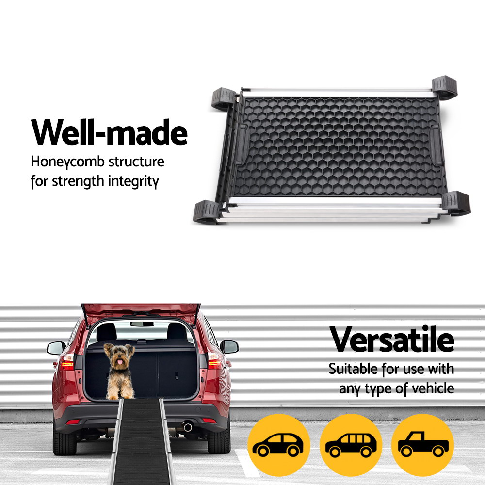 i.Pet Dog Ramp Pet Stairs Steps Car SUV Foldable Portable Ladder Adjustable image 7