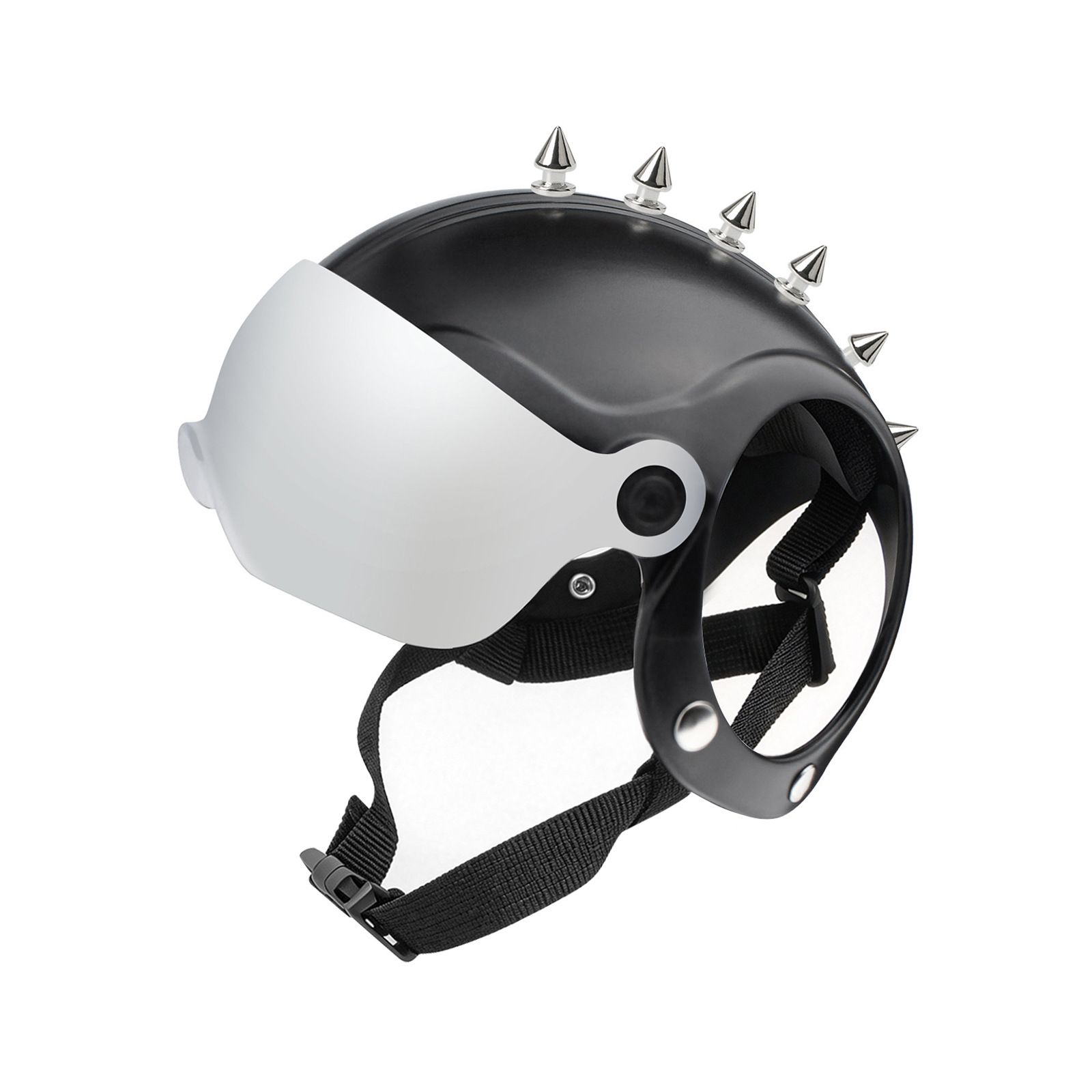 New Pet Goggles Helmet Glasses 2-in-1 Motorcycle Cap Punk ABS UV Protection Breathable… image 9