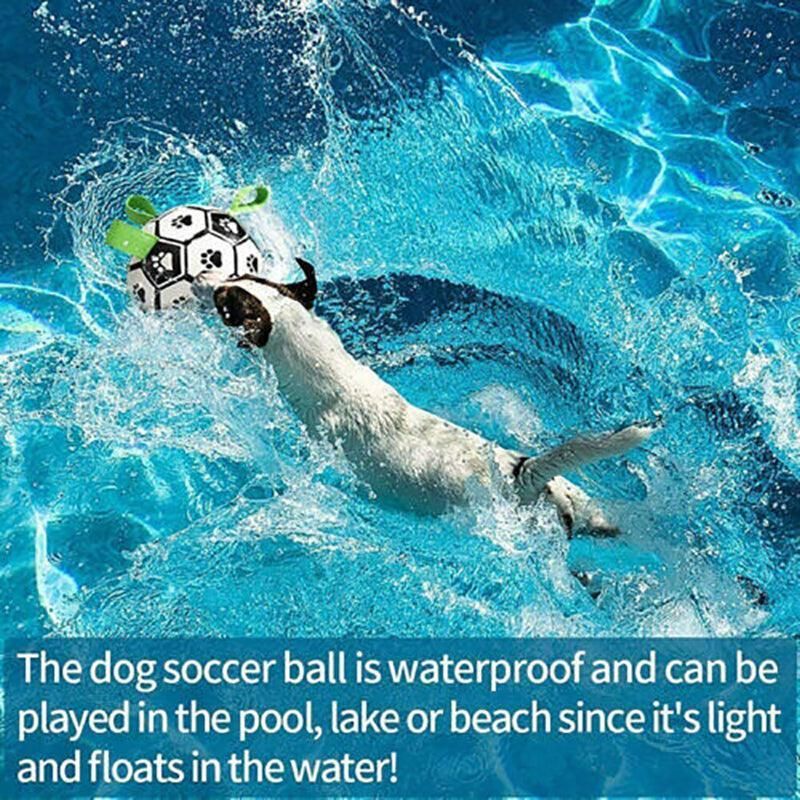 Interactive Pet Football Dog Toys Grab Tabs Outdoor Training Soccer Chew Balls image 9