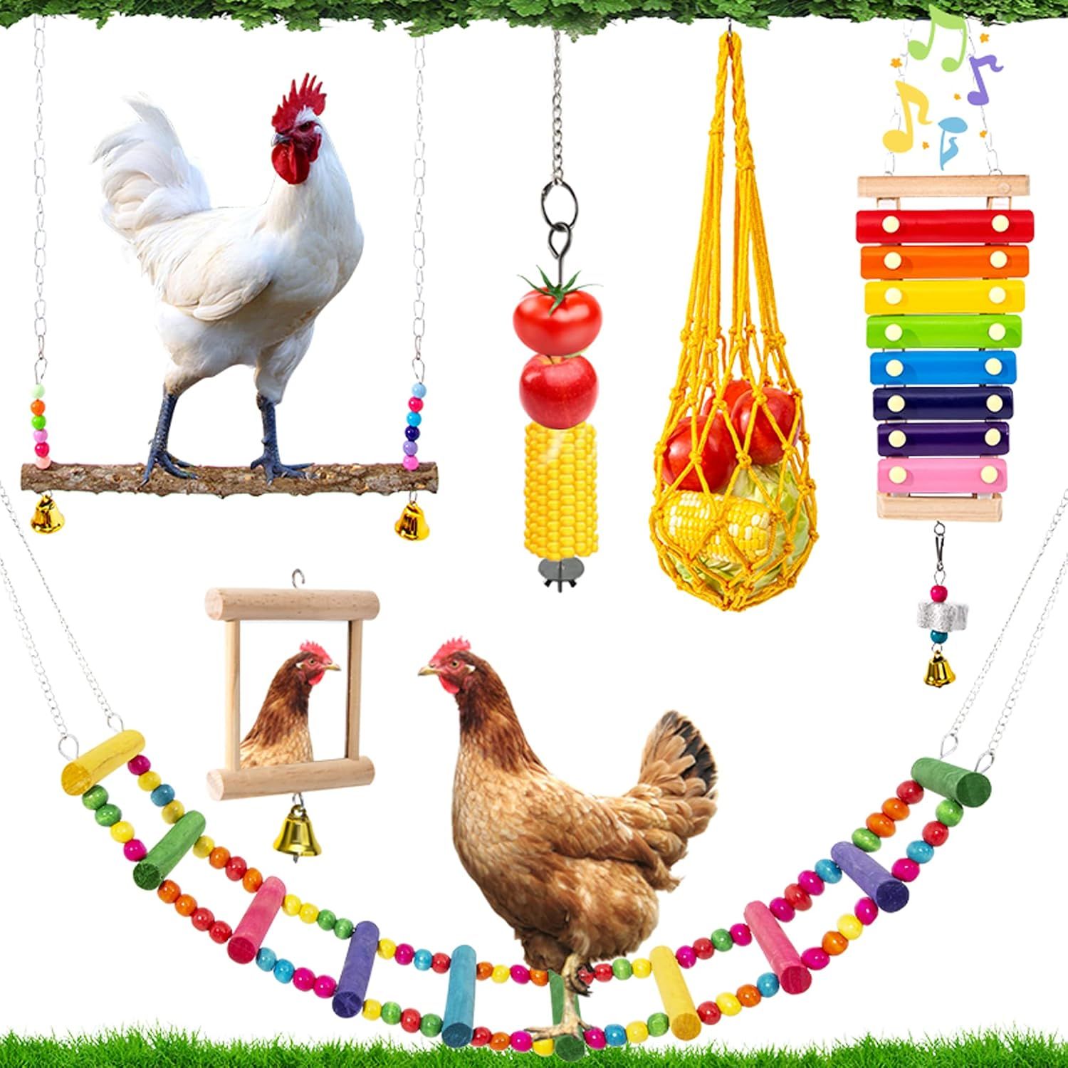 7PCS Chicken Coop Accessories Toys image 7