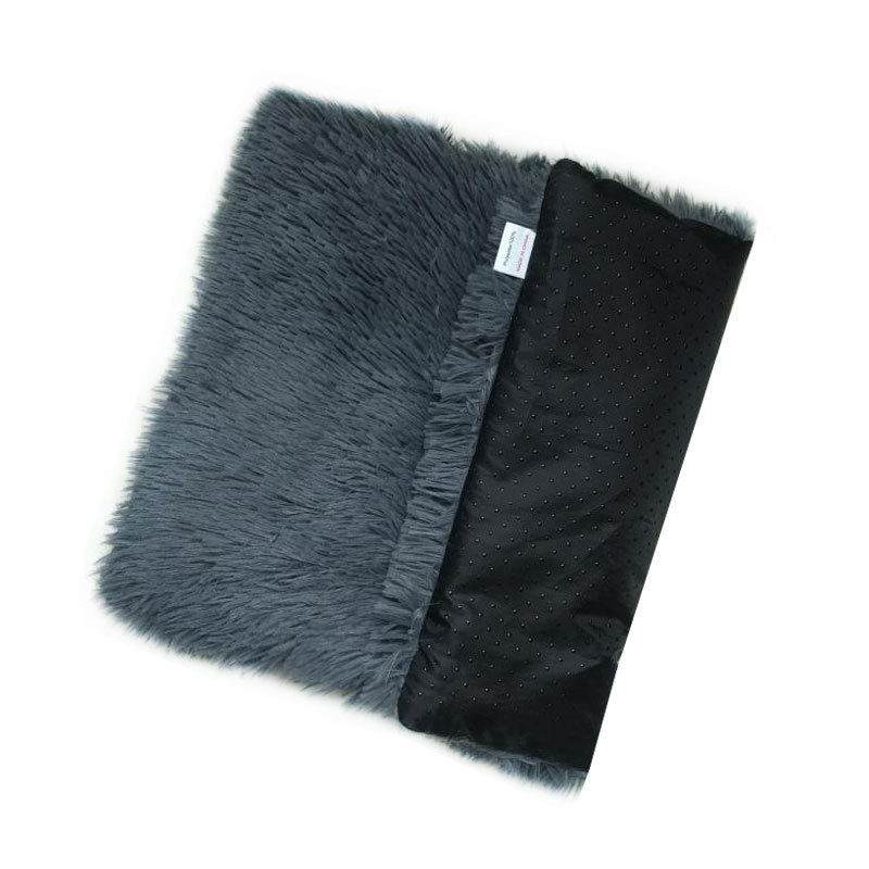 Dark Grey Plush Pet Mat for Dogs and Cats - 50x70cm, 50 × 70cm