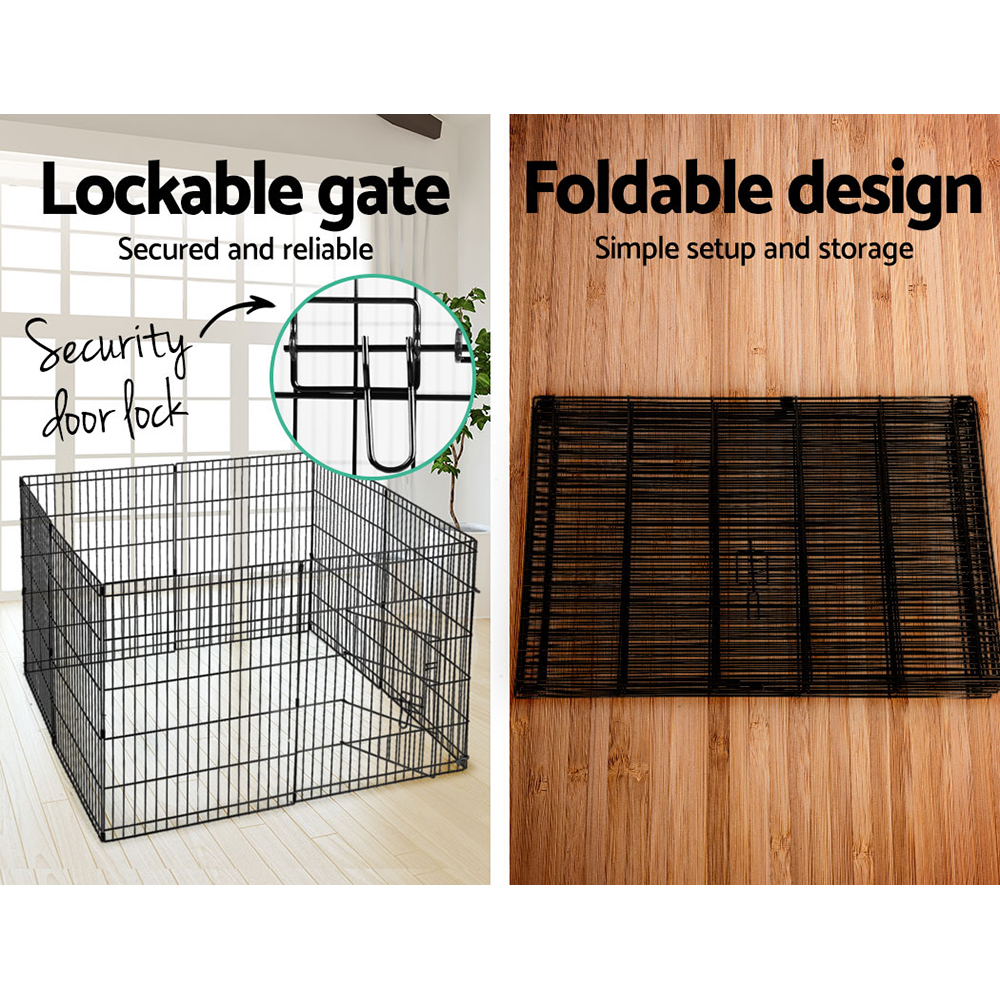 i.Pet 30" 8 Panel Dog Playpen Pet Fence Exercise Cage Enclosure Play Pen image 5