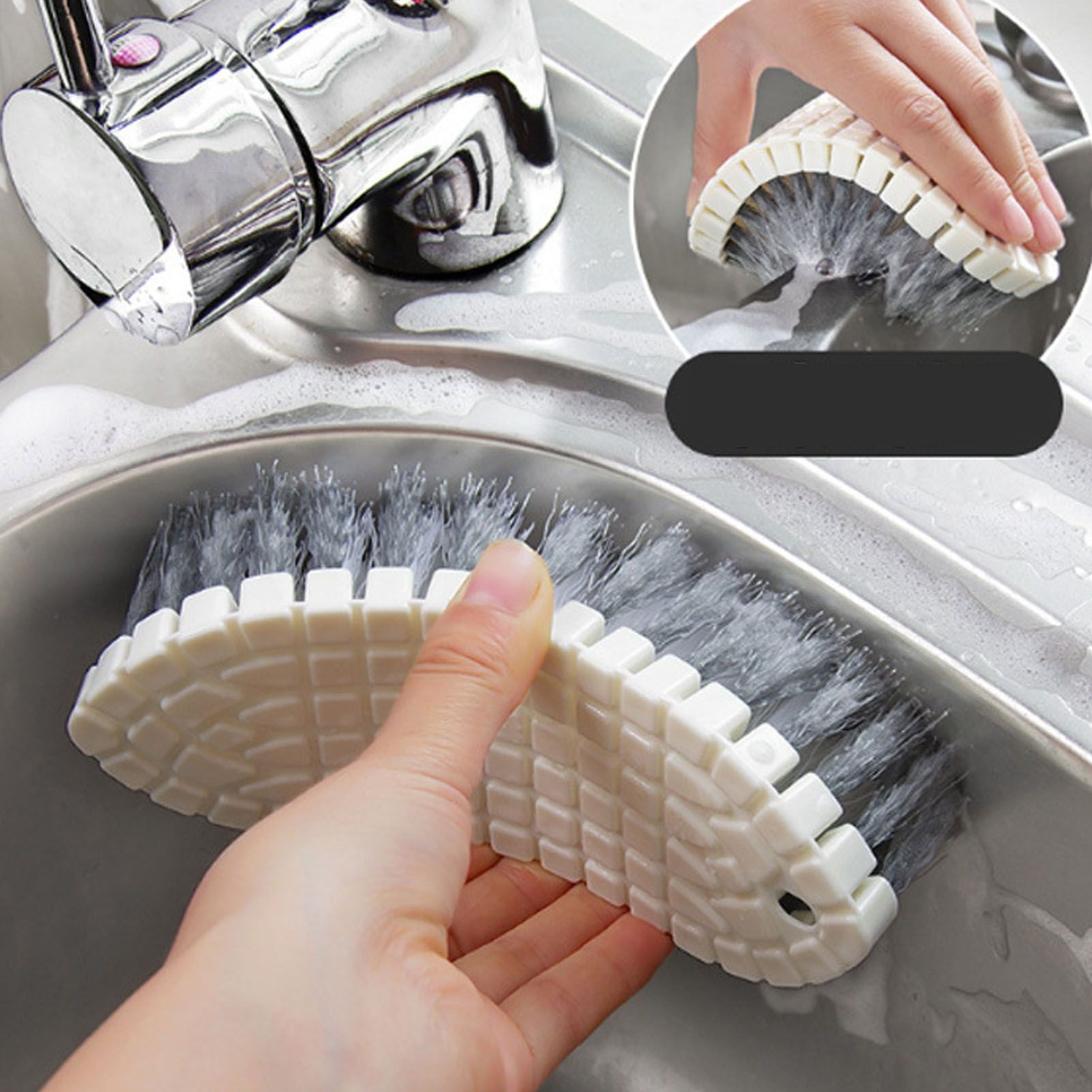 Bendable Scrub Bush Kitchen Sink Cleaning Brush Soft Bristles Tub Tile Brush for… image 9