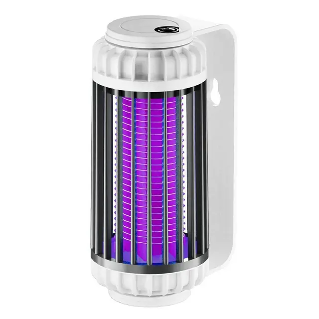 2 in 1 USB Rechargeable Night Light Mosquito Zapper Portable Bug Zapper Outdoor Grey