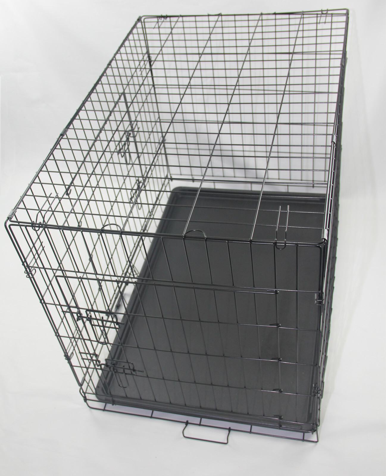 36' Portable Foldable Dog Cat Rabbit Collapsible Crate Pet Cage with Cover Blue image 5