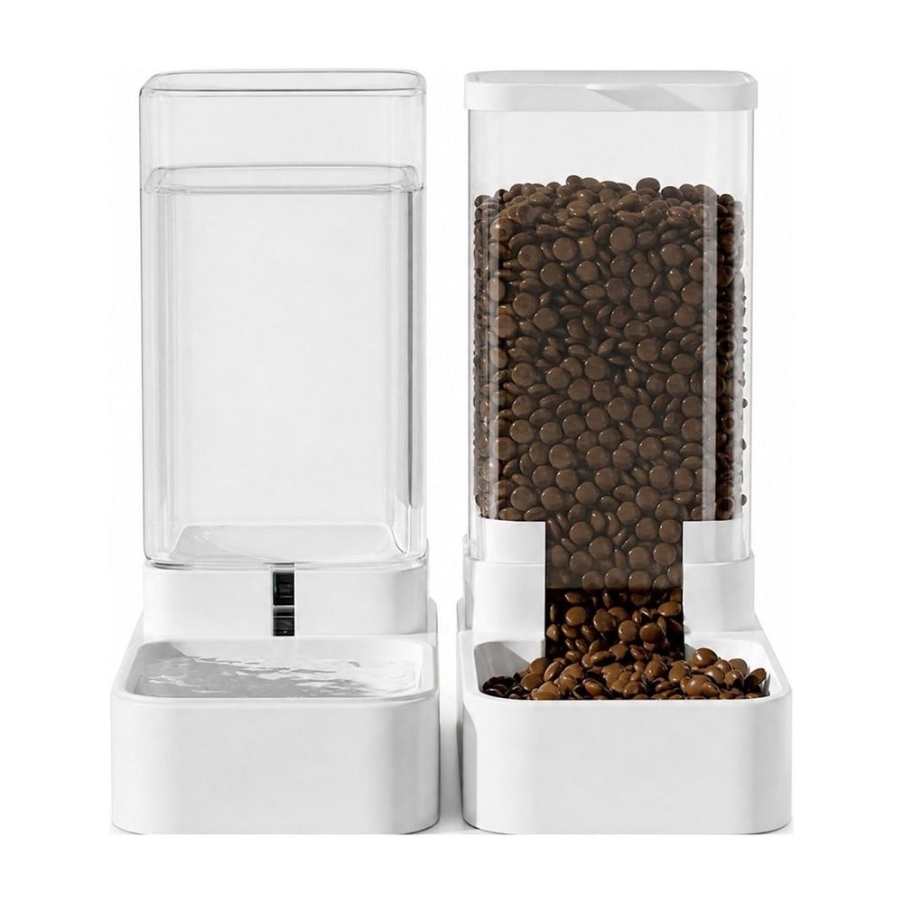 Automatic Cat Feeder and Water Dispenser Set image 2