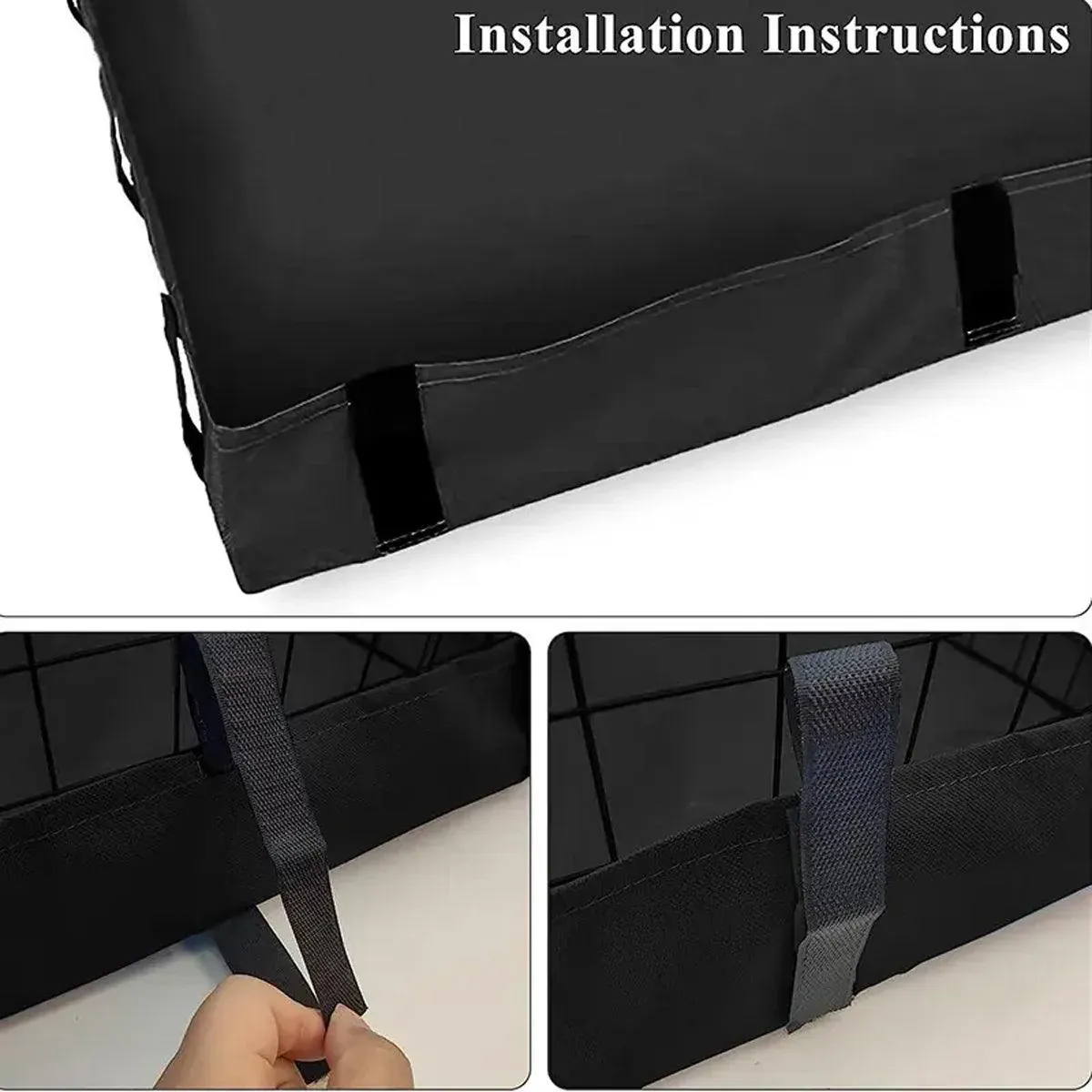Waterproof Small Pet Crate Sump Cover Dirt Resistant Mat Easy to Clean Protector - Black image 8