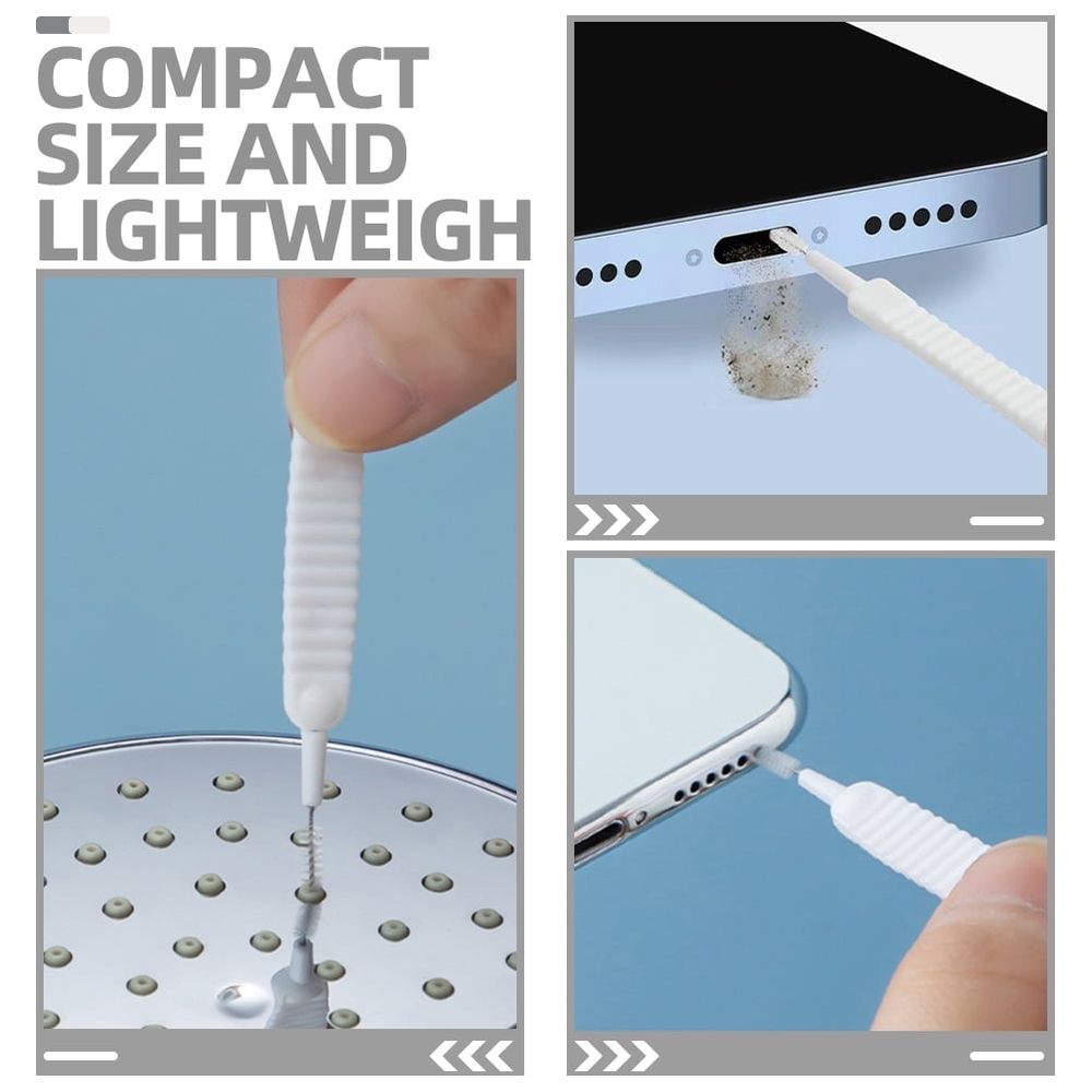Shower Nozzle Cleaner Brush – Portable, White image 2